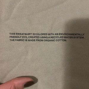 Pangaia cropped sweatshirt in stone